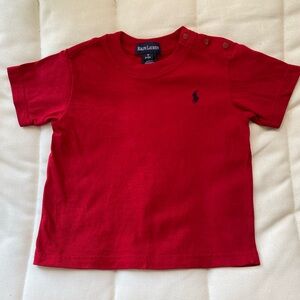 EUC Ralph Lauren Boy’s Red Top 6-12 mo